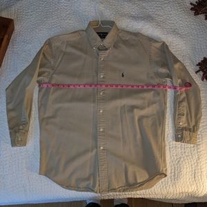 Polo Ralph Lauren M LS Khaki Oxford Cotton Button Down OCBD